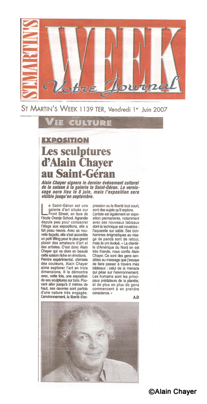 2007-06-01 Article ST MARTIN'S WEEK