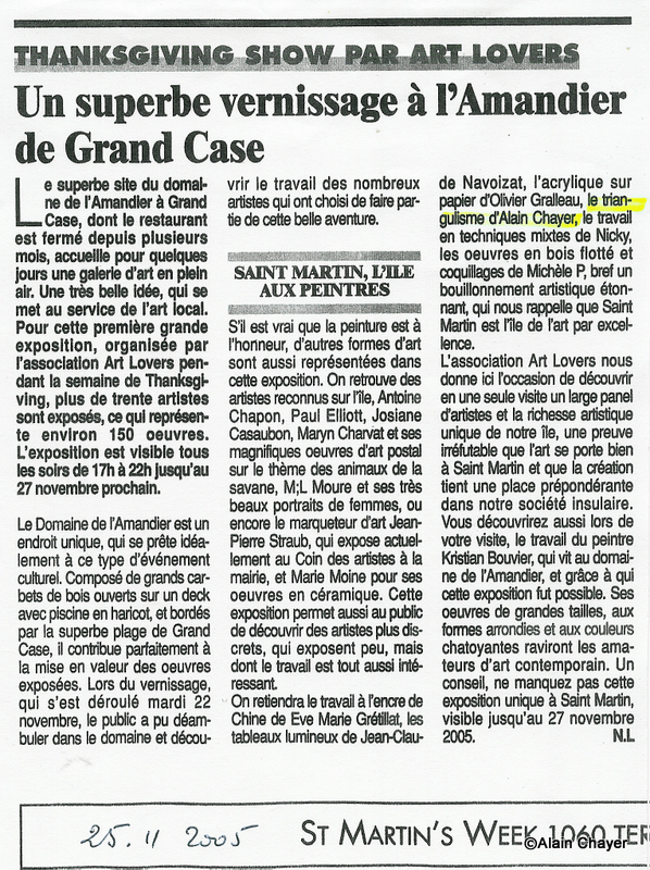 2005-11-25 Article ST MARTIN'S WEEK